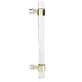 Crystal Acrylic Handle Transparent Easy to Install Drawer Pull Handle for Cabinets Drawers Dressers B01277S Hole Spacing 96 Gold