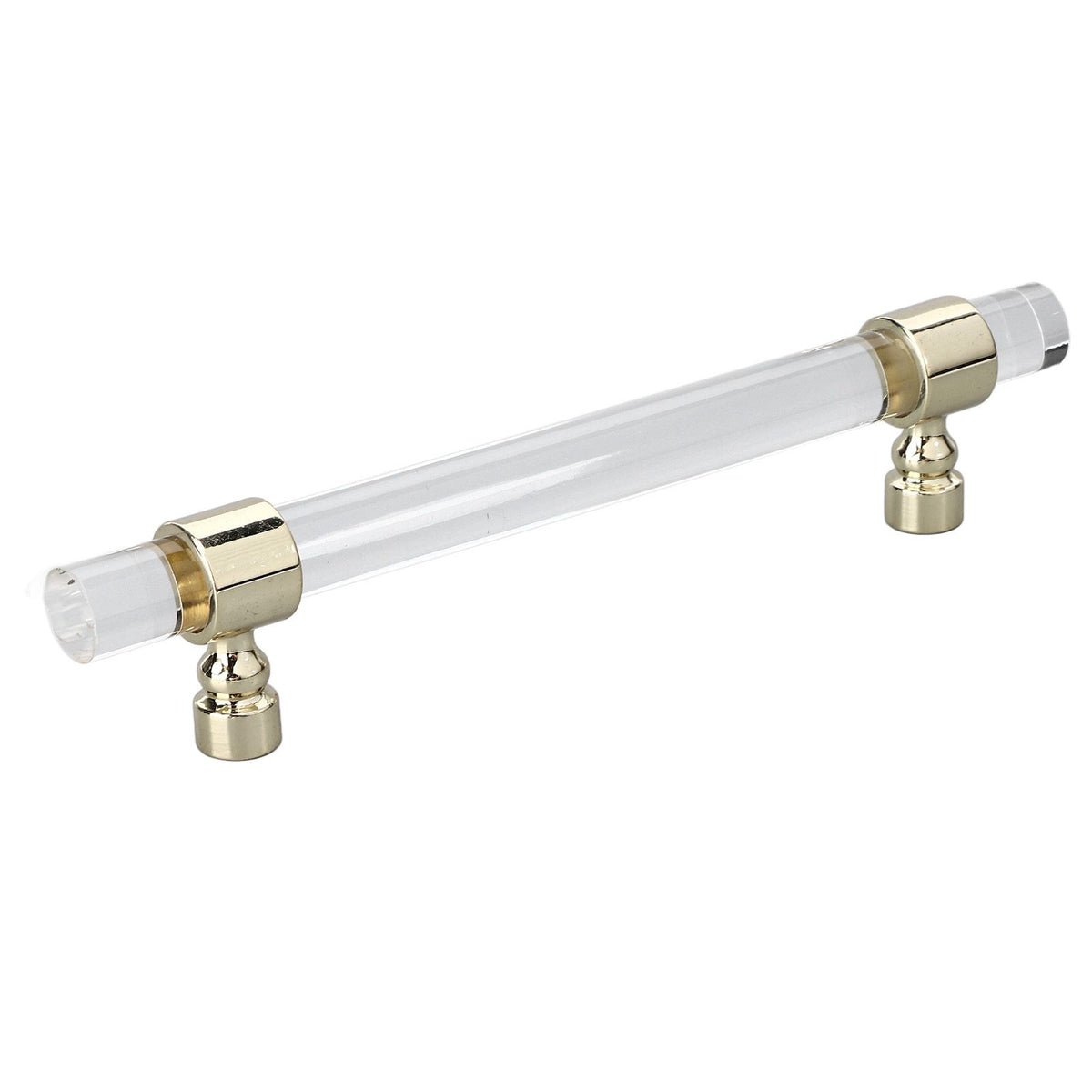 Crystal Acrylic Handle Transparent Easy to Install Drawer Pull Handle for Cabinets Drawers Dressers B01277S Hole Spacing 96 Gold