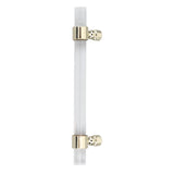 Crystal Acrylic Handle Transparent Easy to Install Drawer Pull Handle for Cabinets Drawers Dressers B01277S Hole Spacing 96 Gold