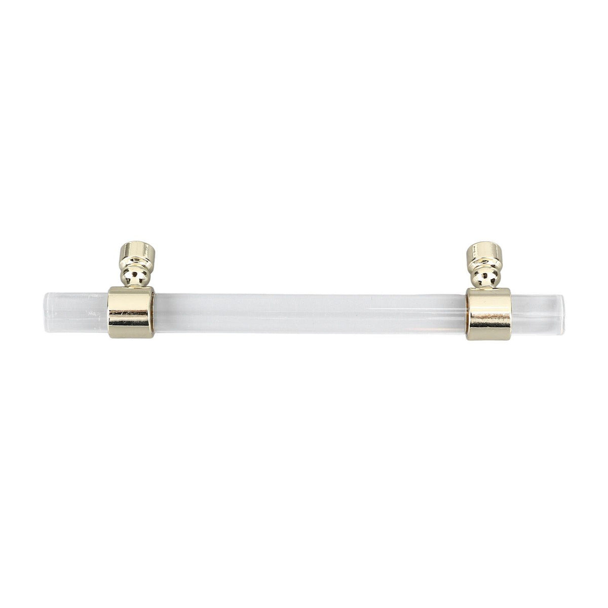 Crystal Acrylic Handle Transparent Easy to Install Drawer Pull Handle for Cabinets Drawers Dressers B01277S Hole Spacing 96 Gold
