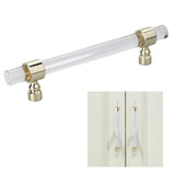 Crystal Acrylic Handle Transparent Easy to Install Drawer Pull Handle for Cabinets Drawers Dressers B01277S Hole Spacing 96 Gold