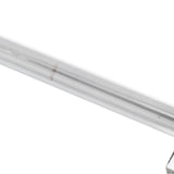 Crystal Acrylic Handle Modern Transparent Drawer Pull Handle for Closets Bookcases Shoe Cabinet Hole Spacing128 Silver - Extra Image