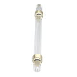 Crystal Acrylic Handle Modern Transparent Drawer Pull Handle for Closets Bookcases Shoe Cabinet Hole Spacing128 Gold - 45-Degree Angle