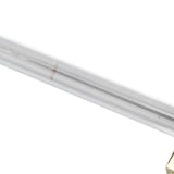 Crystal Acrylic Handle Modern Transparent Drawer Pull Handle for Closets Bookcases Shoe Cabinet Hole Spacing128 Gold - Extra Image