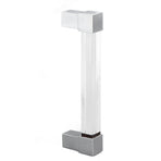 Acrylic Drawer Pulls Single Hole Crystal Cabinet Drawer Pulls for Kitchen Cabinets Dresser Cupboard Hole Spacing 96 Silver