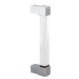 Acrylic Drawer Pulls Single Hole Crystal Cabinet Drawer Pulls for Kitchen Cabinets Dresser Cupboard Hole Spacing 128 Silver