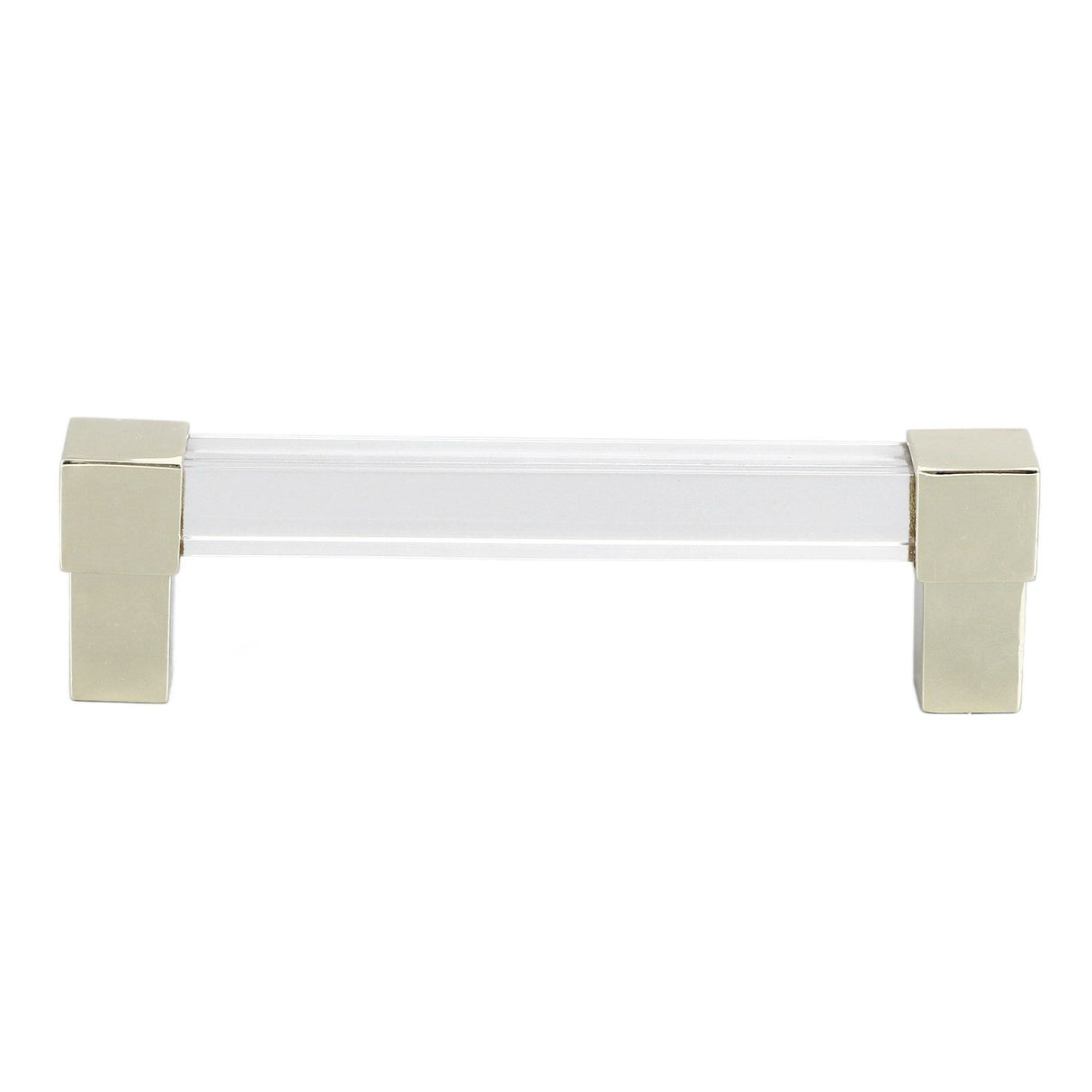 Acrylic Drawer Pulls Single Hole Crystal Cabinet Drawer Pulls for Kitchen Cabinets Dresser Cupboard Hole Spacing 128 Gold