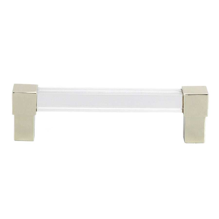 Acrylic Drawer Pulls Single Hole Crystal Cabinet Drawer Pulls for Kitchen Cabinets Dresser Cupboard Hole Spacing 128 Gold