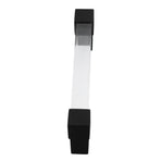 Acrylic Drawer Pulls Single Hole Crystal Cabinet Drawer Pulls for Kitchen Cabinets Dresser Cupboard Hole Spacing 128 Black
