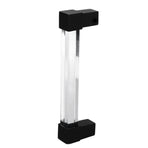 Acrylic Drawer Pulls Single Hole Crystal Cabinet Drawer Pulls for Kitchen Cabinets Dresser Cupboard Hole Spacing 128 Black