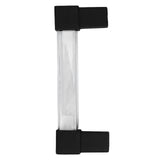 Acrylic Drawer Pulls Single Hole Crystal Cabinet Drawer Pulls for Kitchen Cabinets Dresser Cupboard Hole Spacing 128 Black - Extra Image
