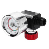 G1/4 140psi Air Pressure Regulator Spray Paint Air Pressure Regulator Airbrush Adjusting Valve - Low Angle