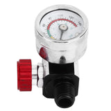 G1/4 140psi Air Pressure Regulator Spray Paint Air Pressure Regulator Airbrush Adjusting Valve