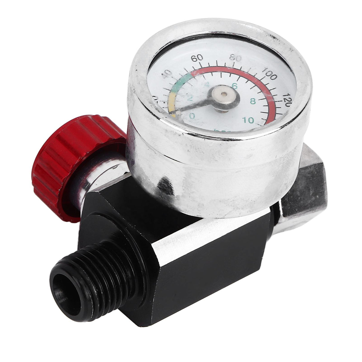 G1/4 140psi Air Pressure Regulator Spray Paint Air Pressure Regulator Airbrush Adjusting Valve