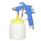 F 75 1.5mm Paint Sprayer Hydrocone Type Stainless Steel Air Varnish Sprayer for Automotive Industrial Blue - Front View