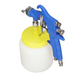 F 75 1.5mm Paint Sprayer Hydrocone Type Stainless Steel Air Varnish Sprayer for Automotive Industrial Blue