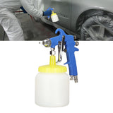 F 75 1.5mm Paint Sprayer Hydrocone Type Stainless Steel Air Varnish Sprayer for Automotive Industrial Blue