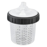 Disposable Paint Spray Cup Plastic Spray Paint Mixing Cup with Lids Painting Supplie 600ml - Side View