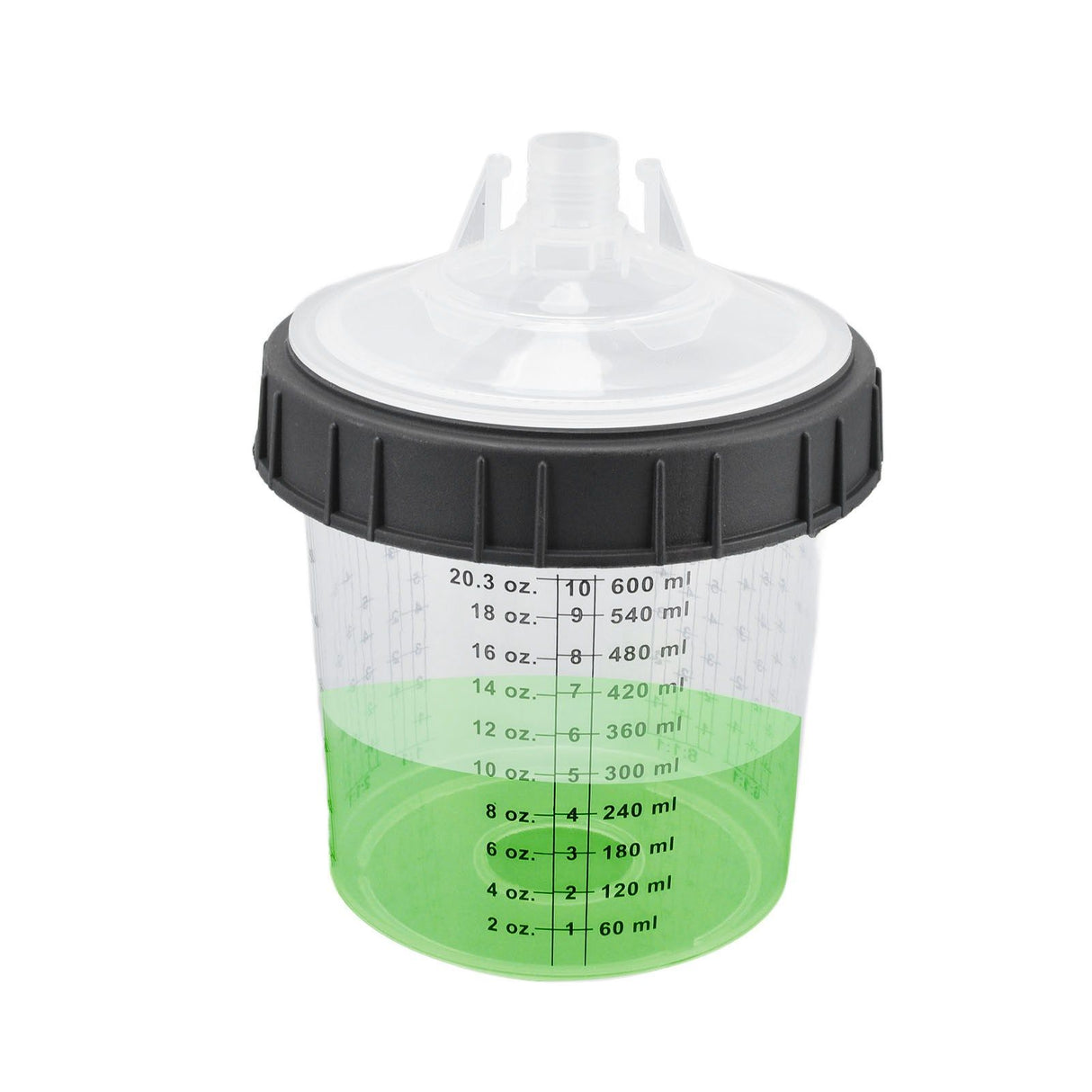 Disposable Paint Spray Cup Plastic Spray Paint Mixing Cup with Lids Painting Supplie 600ml