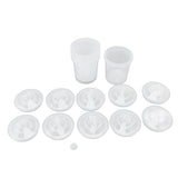 Disposable Paint Spray Cup Plastic Spray Paint Mixing Cup with Lids Painting Supplie 600ml