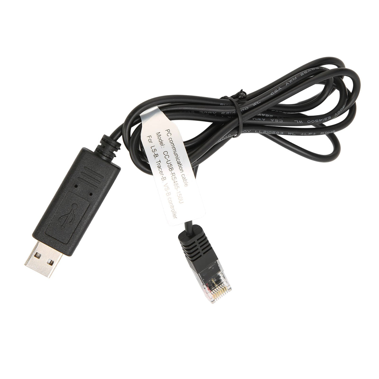 USB to RS 485 PC Communication Cable 1.5meter Long Brass Portable PC Communication Cable Replacement for Solar Connection