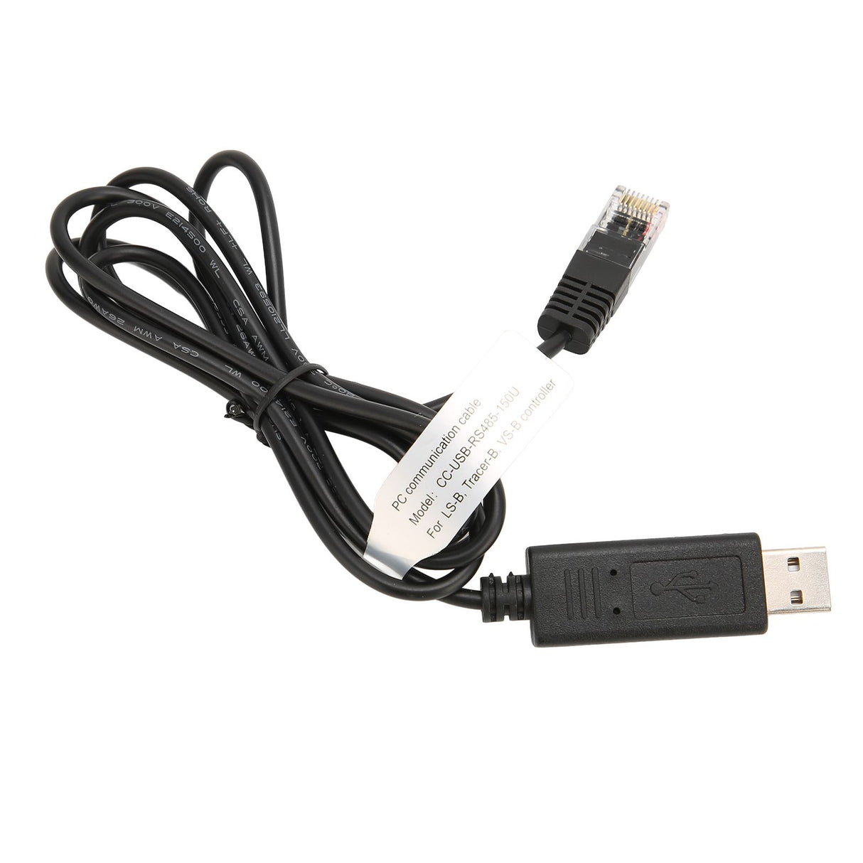 USB to RS 485 PC Communication Cable 1.5meter Long Brass Portable PC Communication Cable Replacement for Solar Connection