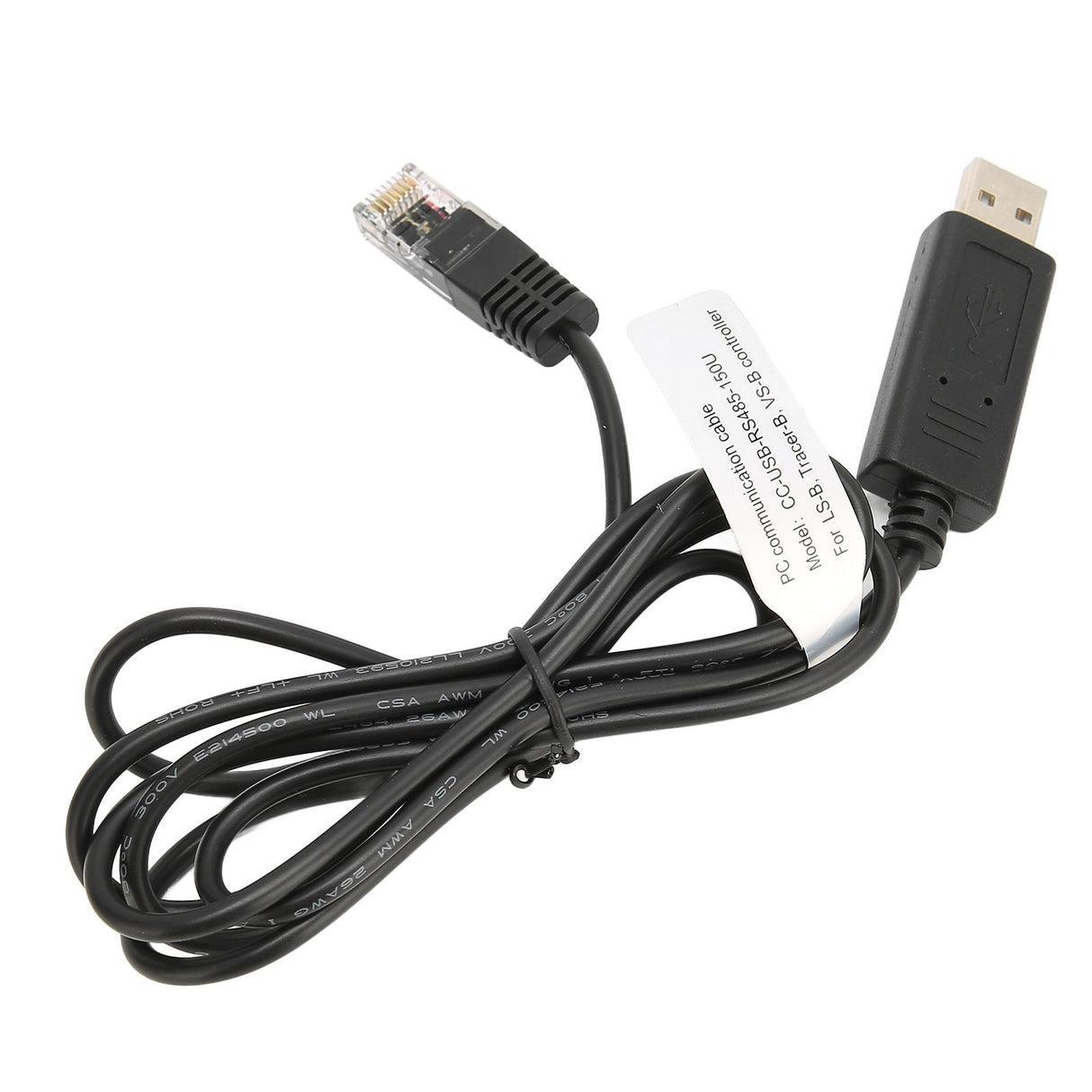USB to RS 485 PC Communication Cable 1.5meter Long Brass Portable PC Communication Cable Replacement for Solar Connection