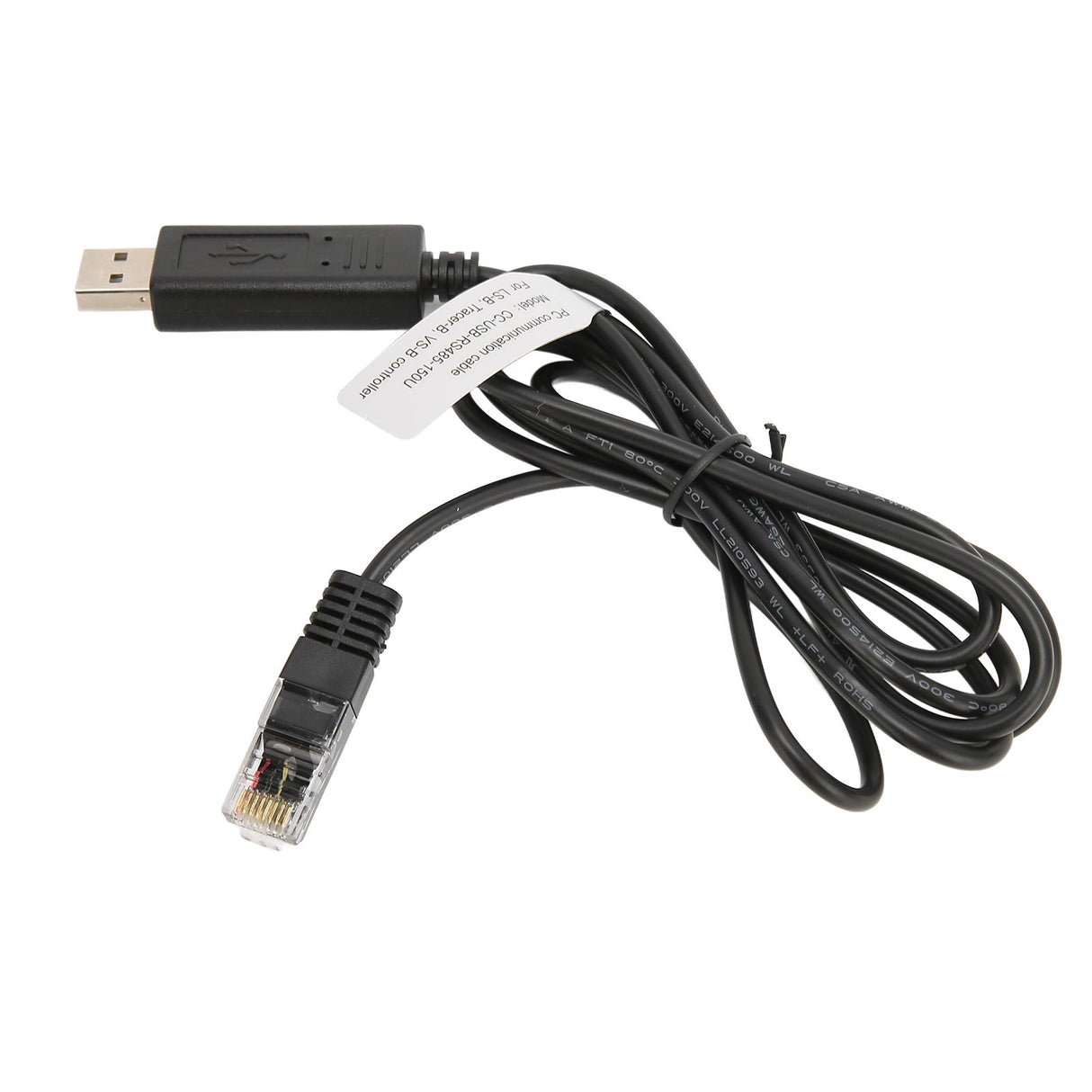 USB to RS 485 PC Communication Cable 1.5meter Long Brass Portable PC Communication Cable Replacement for Solar Connection