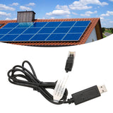 USB to RS 485 PC Communication Cable 1.5meter Long Brass Portable PC Communication Cable Replacement for Solar Connection