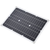Dual USB Port Solar Panel Versatile Portable Solar Panel Charger Photovoltaic Charging with 10A Controller - Low Angle