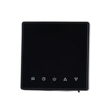 Smart Thermostat Multifunction Programmable Thermostat for Air Conditioner Water Heating Underfloor Heating AC220V Black - Front View