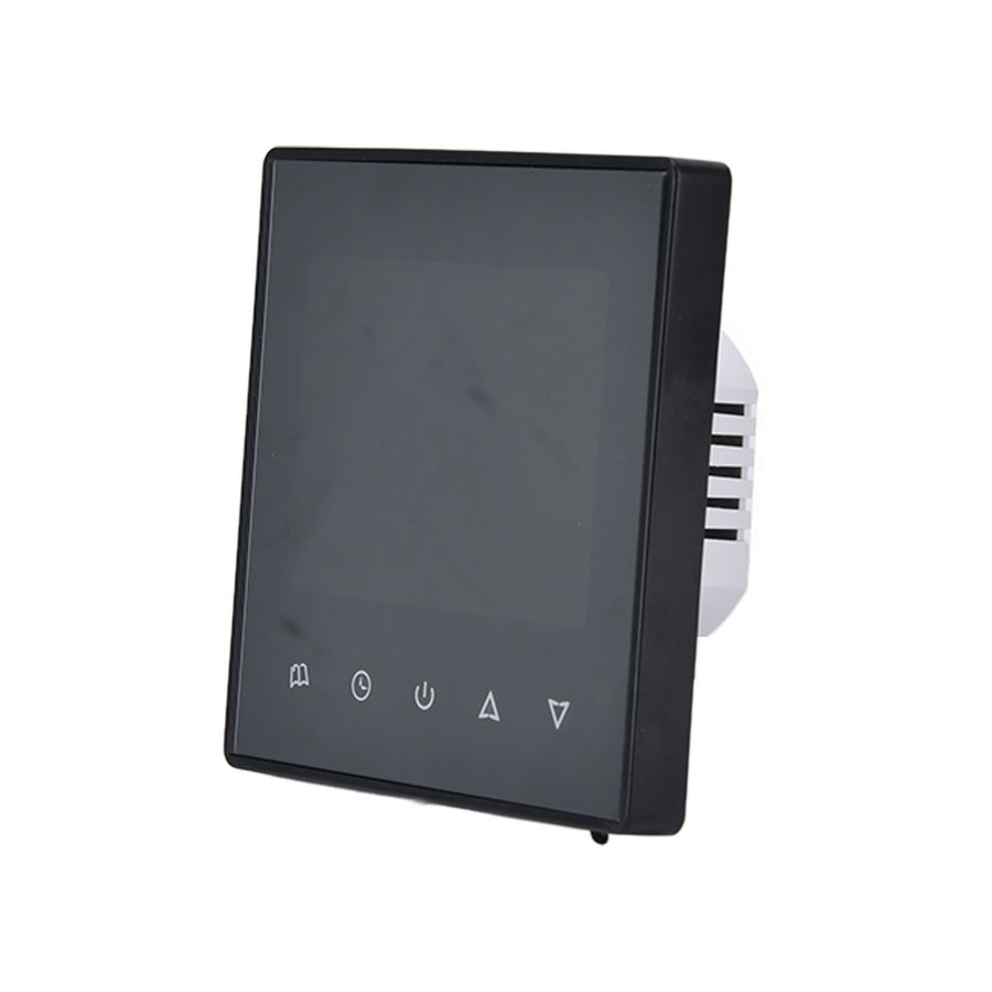 Smart Thermostat Multifunction Programmable Thermostat for Air Conditioner Water Heating Underfloor Heating AC220V Black