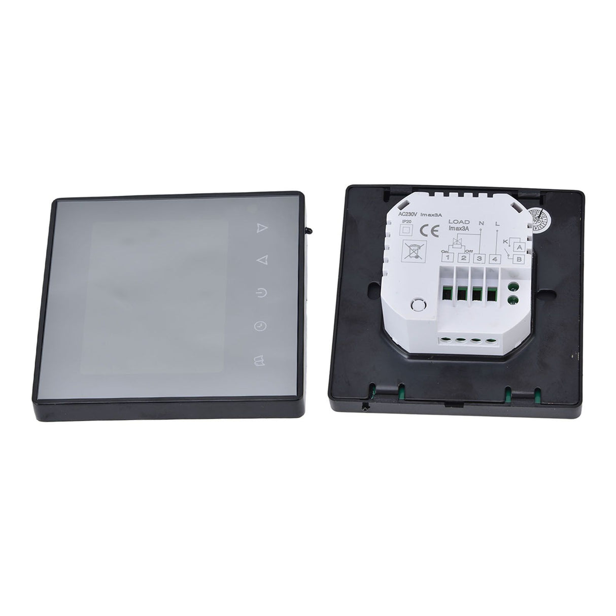 Smart Thermostat Multifunction Programmable Thermostat for Air Conditioner Water Heating Underfloor Heating AC220V Black