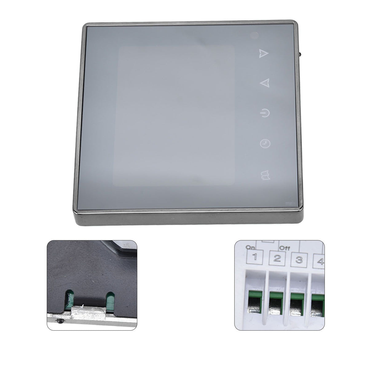 Smart Thermostat Multifunction Programmable Thermostat for Air Conditioner Water Heating Underfloor Heating AC220V Grey