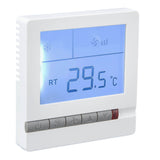 Smart Thermostat Multifunction Air Conditioner Controller with Ventilation Function AC220V for Hotel Restaurant Hall - Side View