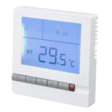 Smart Thermostat Multifunction Air Conditioner Controller with Ventilation Function AC220V for Hotel Restaurant Hall - Top-Down View