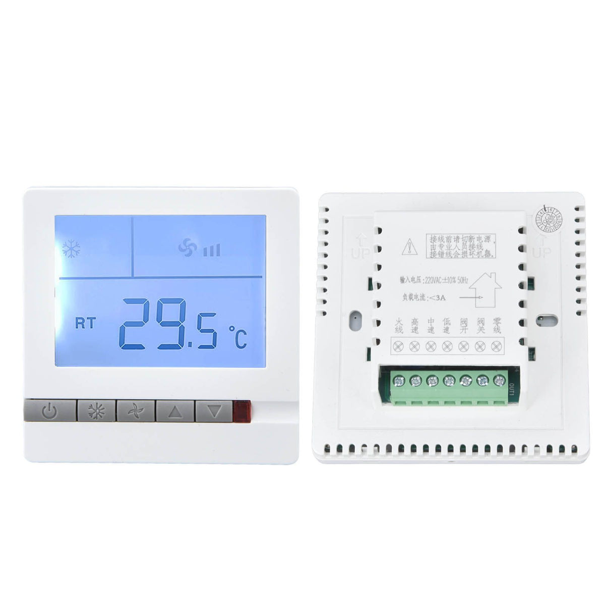 Smart Thermostat Multifunction Air Conditioner Controller with Ventilation Function AC220V for Hotel Restaurant Hall