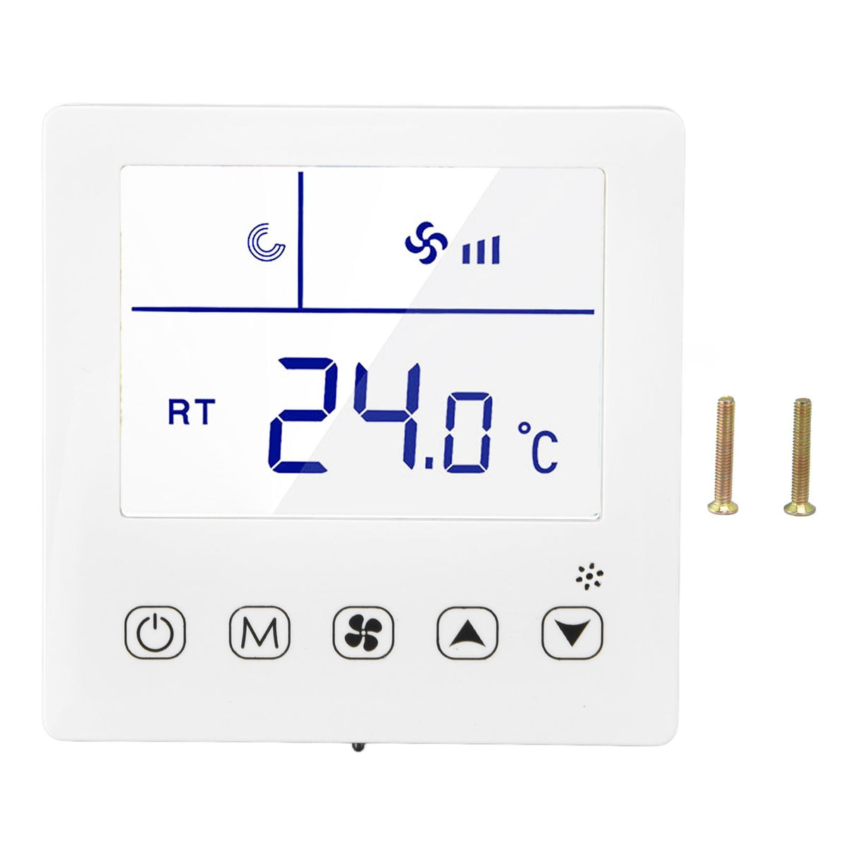 Digital Thermostat Ventilation Function Accurate LCD Display Air Conditioning Temp Controller for Home Hotel AC220V