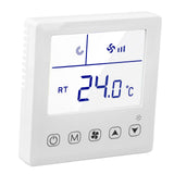 Digital Thermostat Ventilation Function Accurate LCD Display Air Conditioning Temp Controller for Home Hotel AC220V - Front View