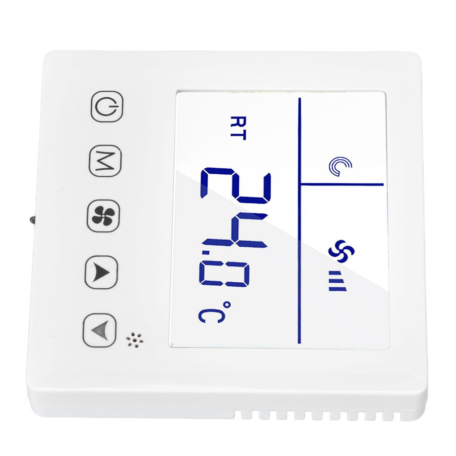 Digital Thermostat Ventilation Function Accurate LCD Display Air Conditioning Temp Controller for Home Hotel AC220V
