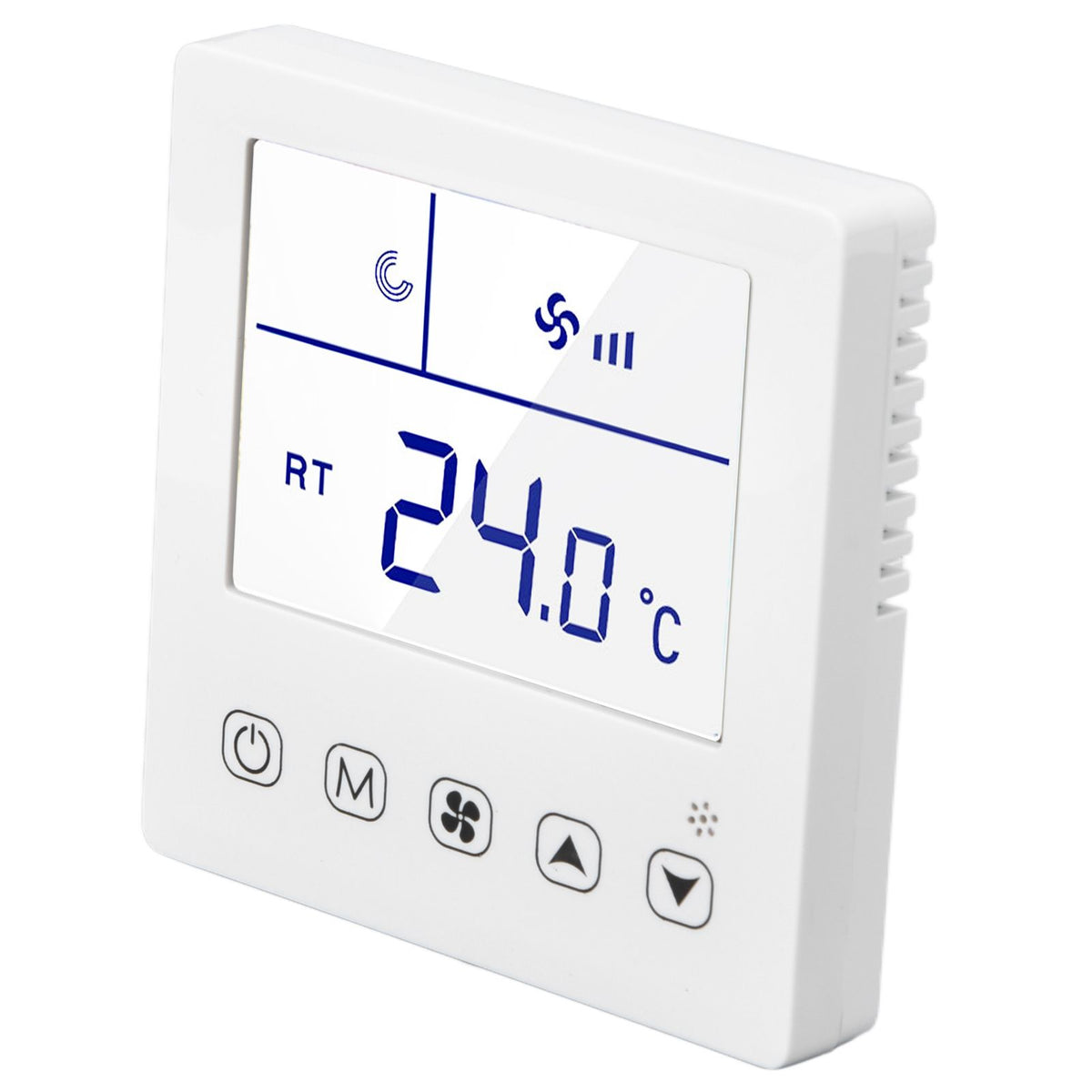 Digital Thermostat Ventilation Function Accurate LCD Display Air Conditioning Temp Controller for Home Hotel AC220V