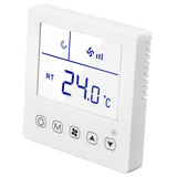 Digital Thermostat Ventilation Function Accurate LCD Display Air Conditioning Temp Controller for Home Hotel AC220V - 45-Degree Angle