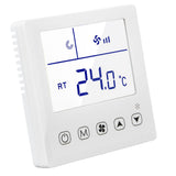 Digital Thermostat Ventilation Function Accurate LCD Display Air Conditioning Temp Controller for Home Hotel AC220V - Rear View