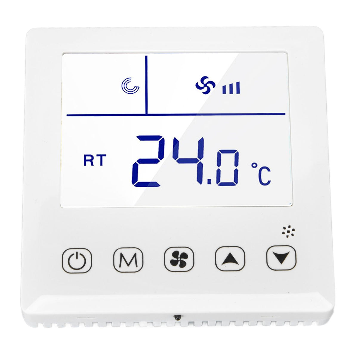 Digital Thermostat Ventilation Function Accurate LCD Display Air Conditioning Temp Controller for Home Hotel AC220V