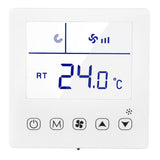 Digital Thermostat Ventilation Function Accurate LCD Display Air Conditioning Temp Controller for Home Hotel AC220V