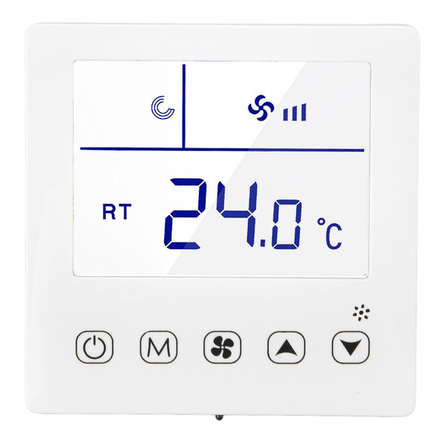 Digital Thermostat Ventilation Function Accurate LCD Display Air Conditioning Temp Controller for Home Hotel AC220V