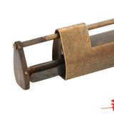 Brass Antique Padlock Spacing 5.9cm Exquisite Rustproof Chinese Old Style Fish Horizontal Padlock for Jewelry Boxes Bronze - Extra Image