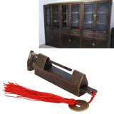 Antique Chinese Padlock 1.7in Spacing Durable Fadeless Brass Vintage Widely Used Chinese Style Padlock for Box Cabinet
