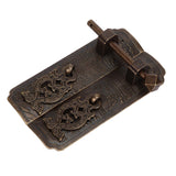 Antique Drawer Pendant Pulls Beautifully Engraved High Hardness Brass Book Cabinet Pull Handle for Dressers Wardrobes - Close-Up Angle