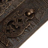 Antique Drawer Pendant Pulls Beautifully Engraved High Hardness Brass Book Cabinet Pull Handle for Dressers Wardrobes